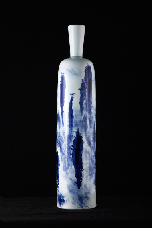 Gan Daofu, Sentinel and the Pines, 2013, Jingdezhen  Porcelain. Image courtesy FitzGerald Fine Arts.